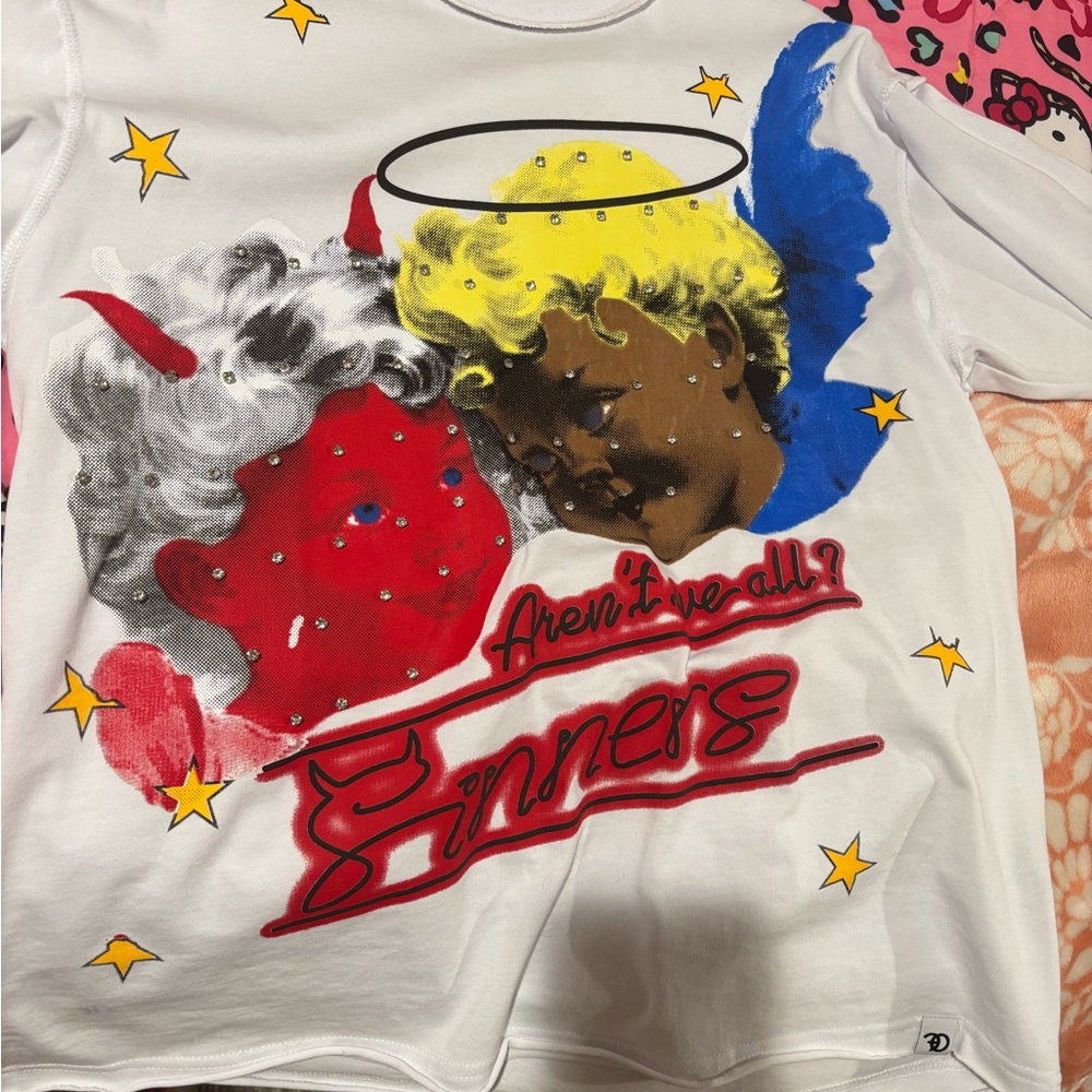 Street wear White Graphic Shirt